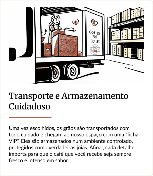 Transporte e Armazenamento Cuidadoso