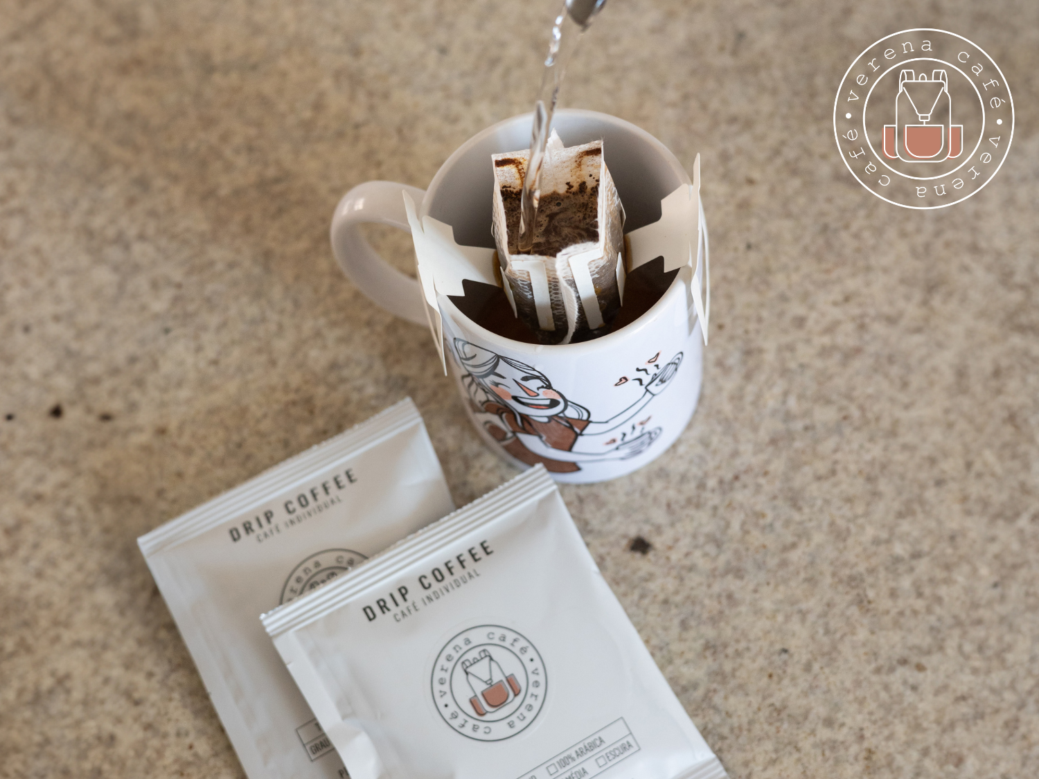 Sachê de Drip Coffee Verena Café pronto para preparo´- verena café