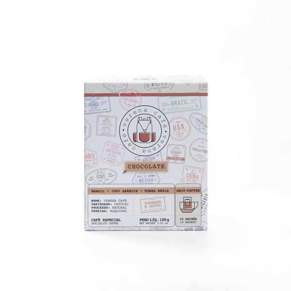 Drip Coffee Verena – Café prático, fácil e rápido, perfeito para levar em viagens. Cada sachê contém café especial 100% arábica, torra média, com notas frutadas e aroma delicado. A pausa perfeita na bolsa ou na estrada
